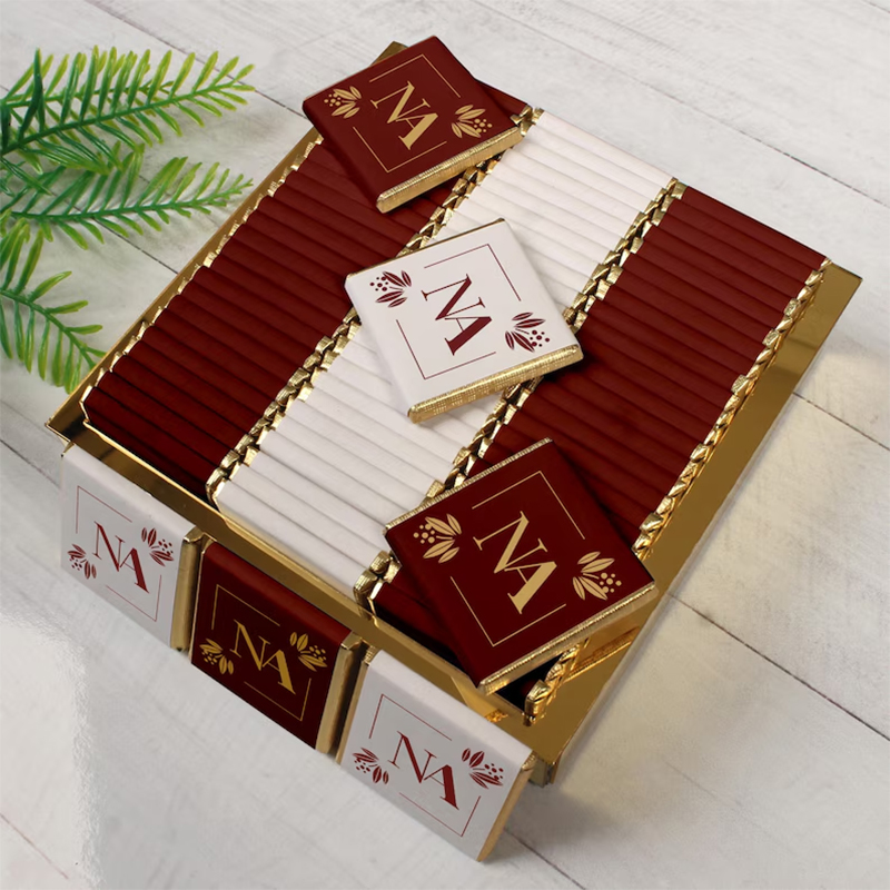 Personalised Candle Label - Personalized 50pcs Wedding Chocolate Favors Packing