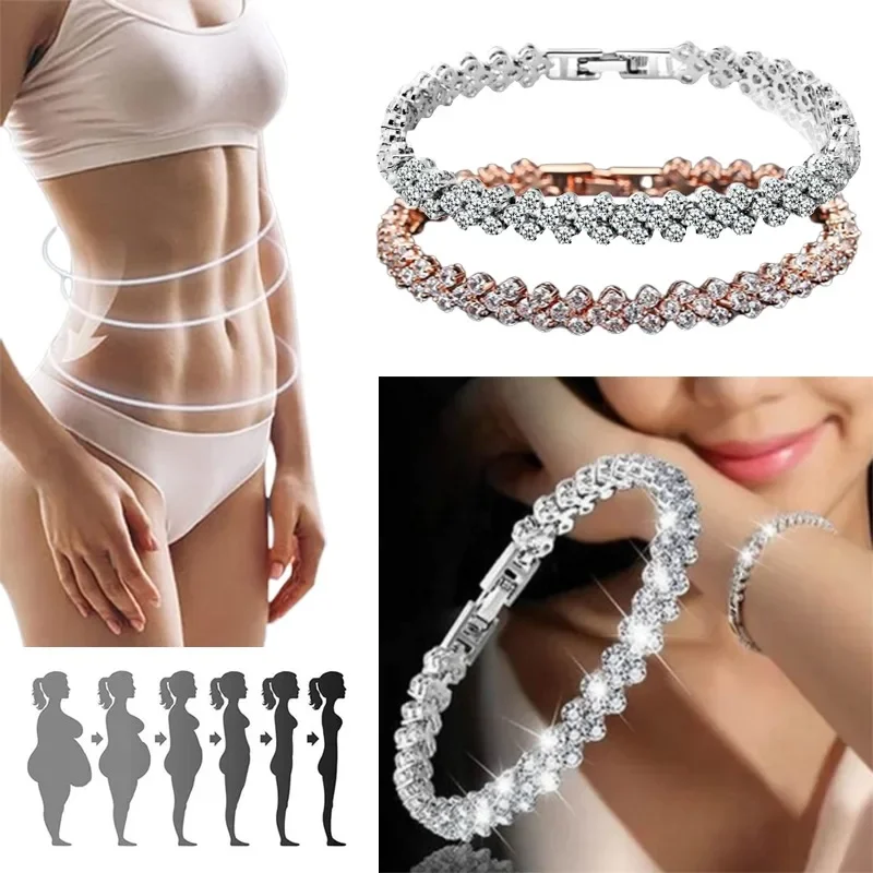 Coordinates Bracelet - Fashion Women's Crystal Bracelet Gold and