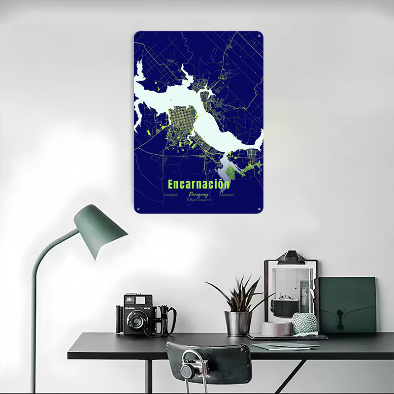 Encarnación Decoration Home De - Custom Map Poster ulasan dan harga