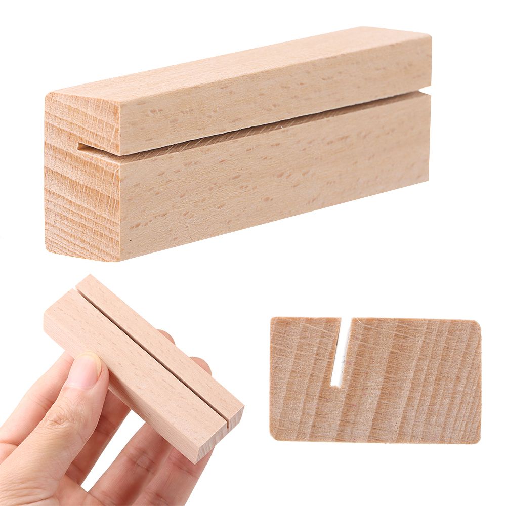 Picture Frame Base Desk Card N - Engraved Wood Frame ulasan dan harga