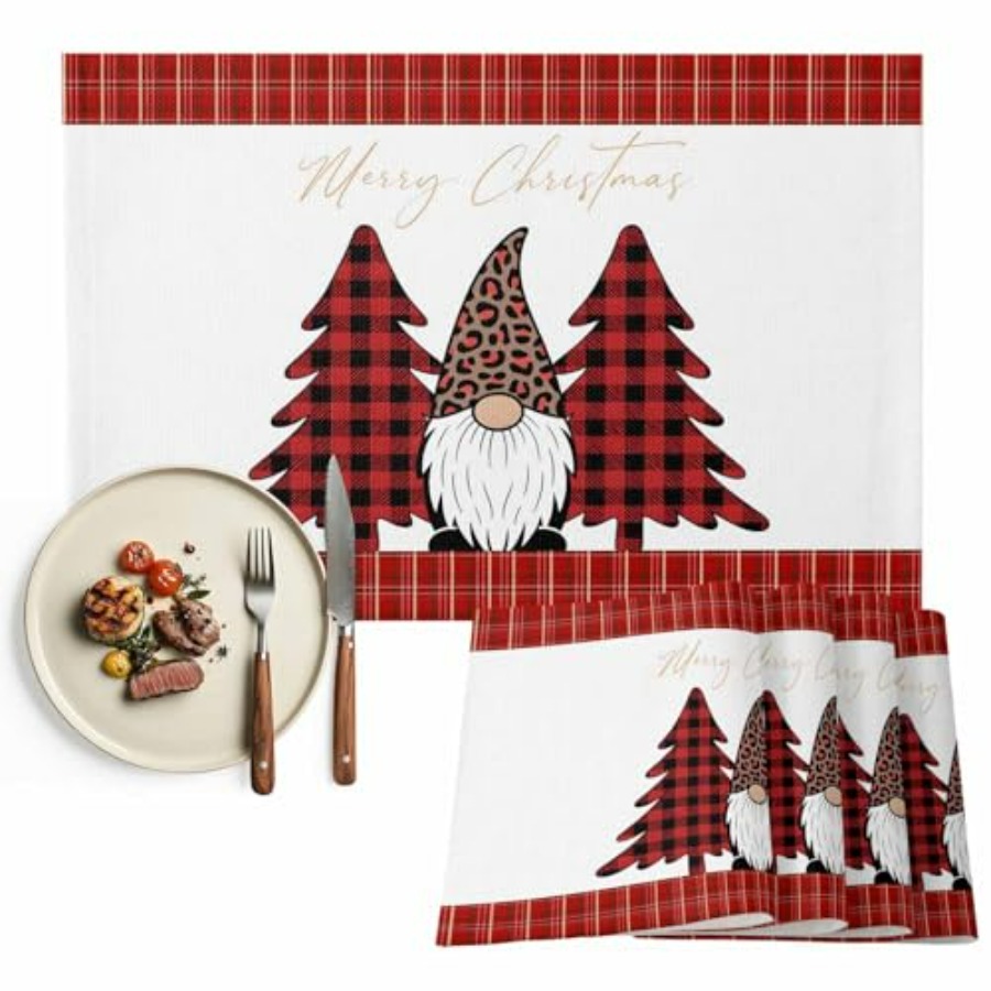 Set of 4 Winter Christmas Tree - Family Tree Print ulasan dan harga