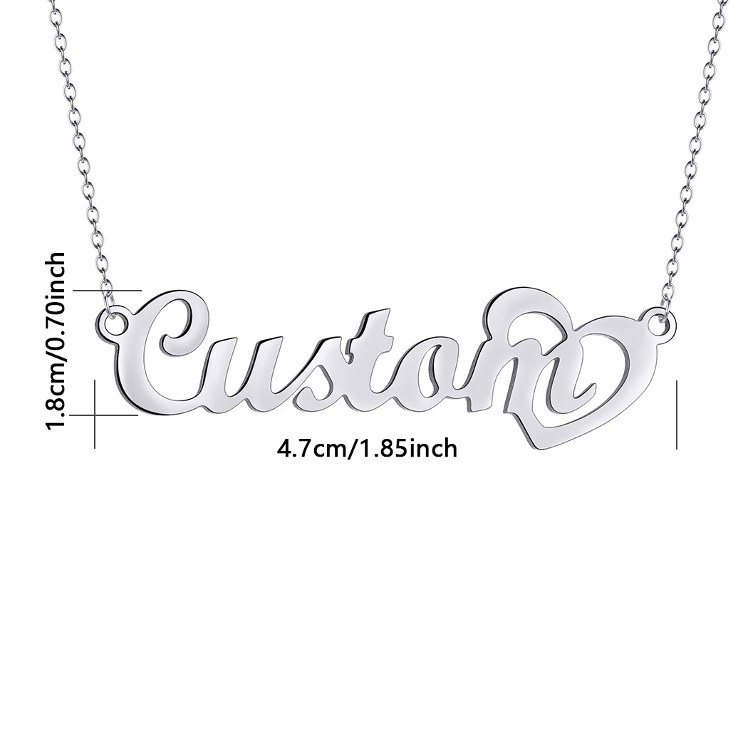 Customized Name Necklace with  - Name Necklace Custom ulasan dan harga