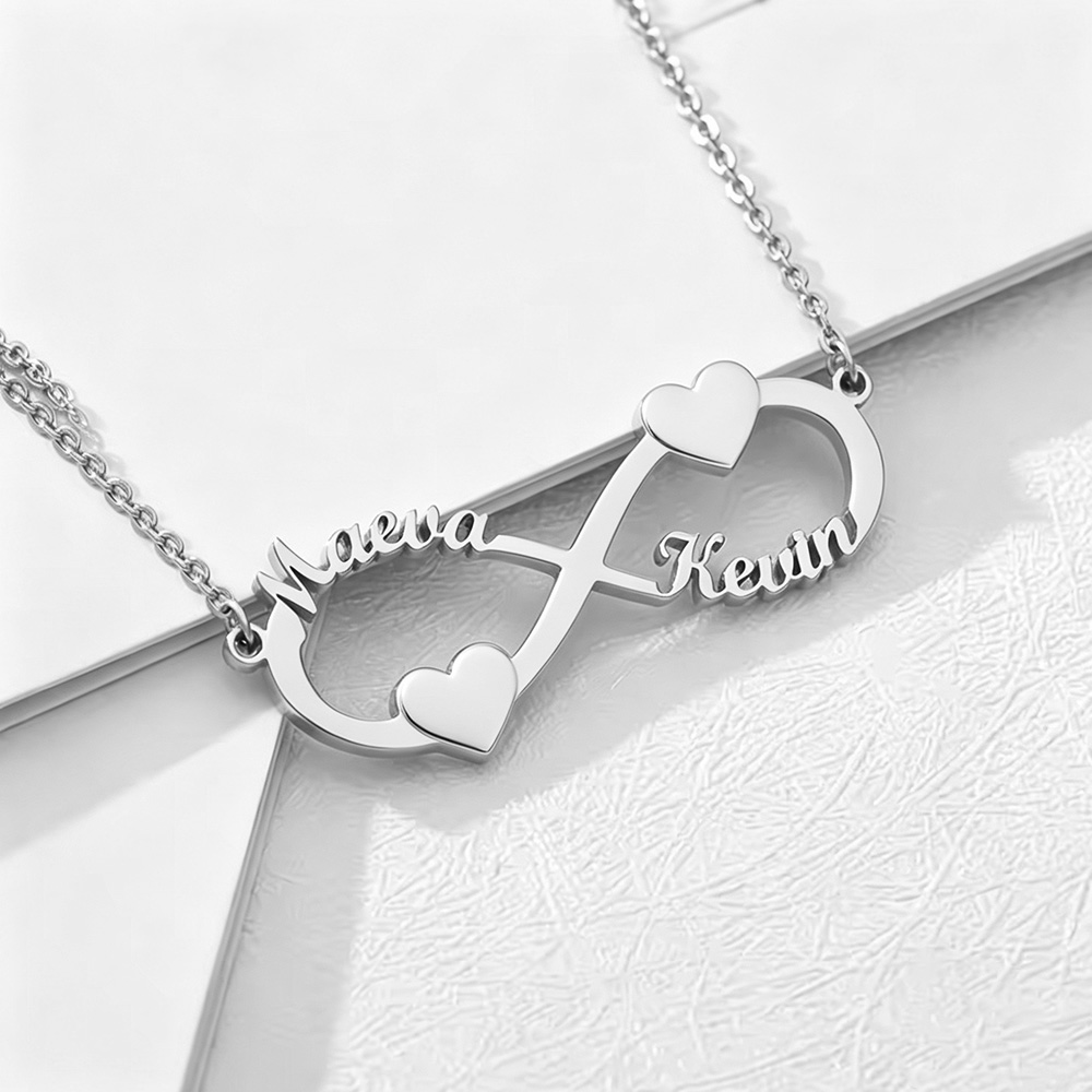 Custom Name Necklace Infinity  - Name Necklace Custom ulasan dan harga