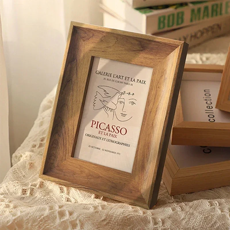 Wooden Photo Frame 5/6/7/8/10  - Engraved Wood Frame ulasan dan harga