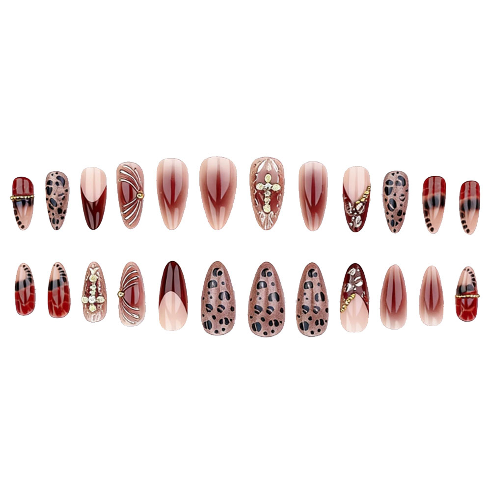 Medium fake nails for women gr - Pressed Flower Art ulasan dan harga