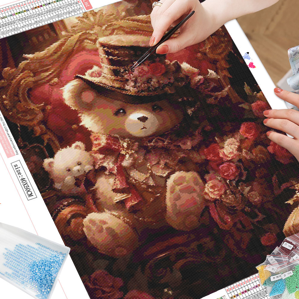 Frameless, Cartoon Diamond Pai - Photo Mosaic Print ulasan dan harga