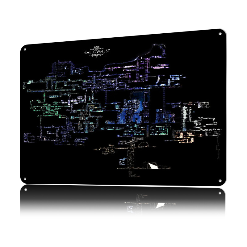 Hollow Knight Hallownest Map L - Custom Map Poster ulasan dan harga
